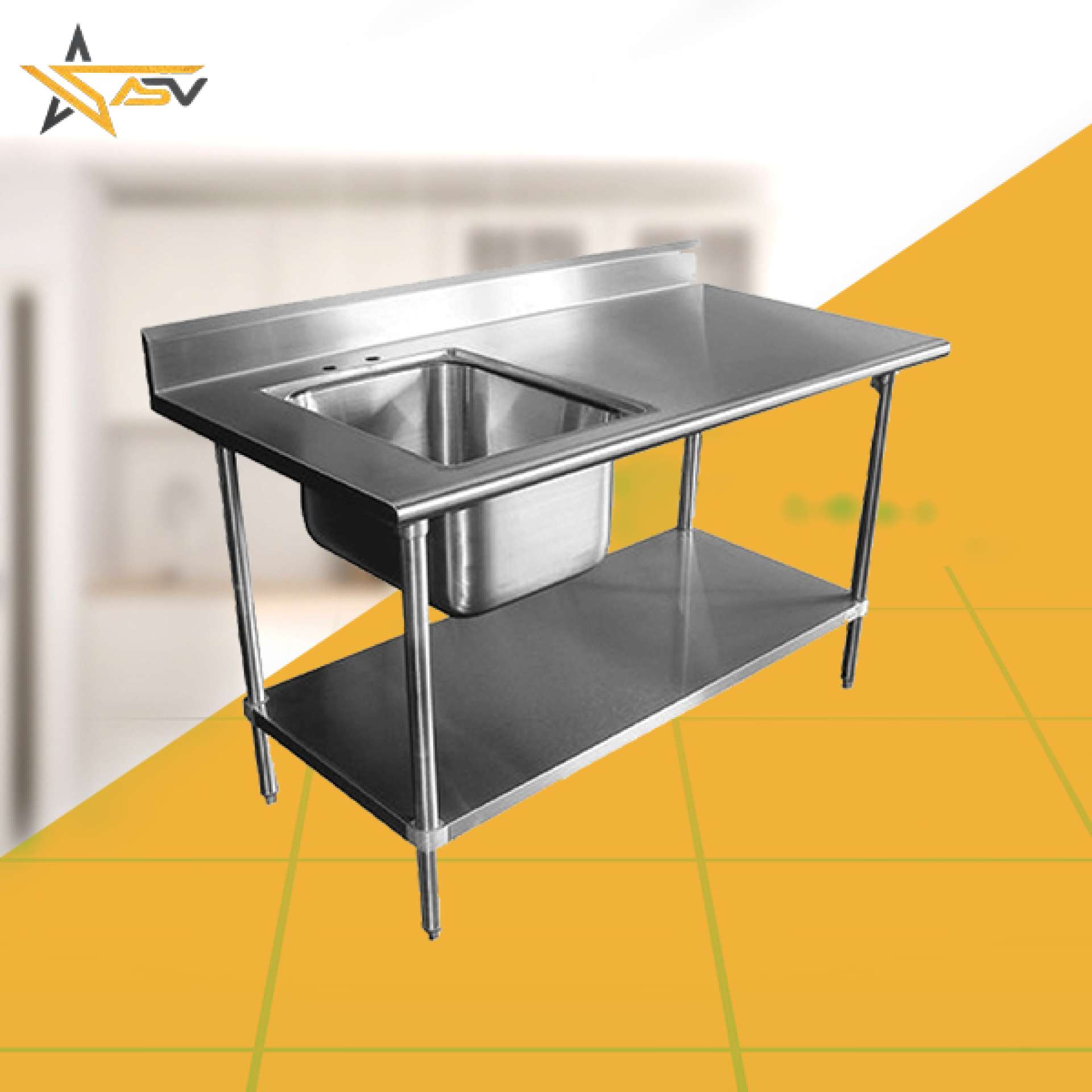 Sink With Work Table