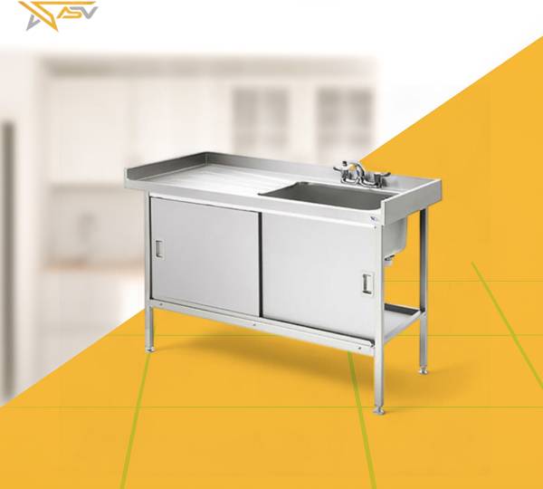 SINK WITH TABLE & STORAGE