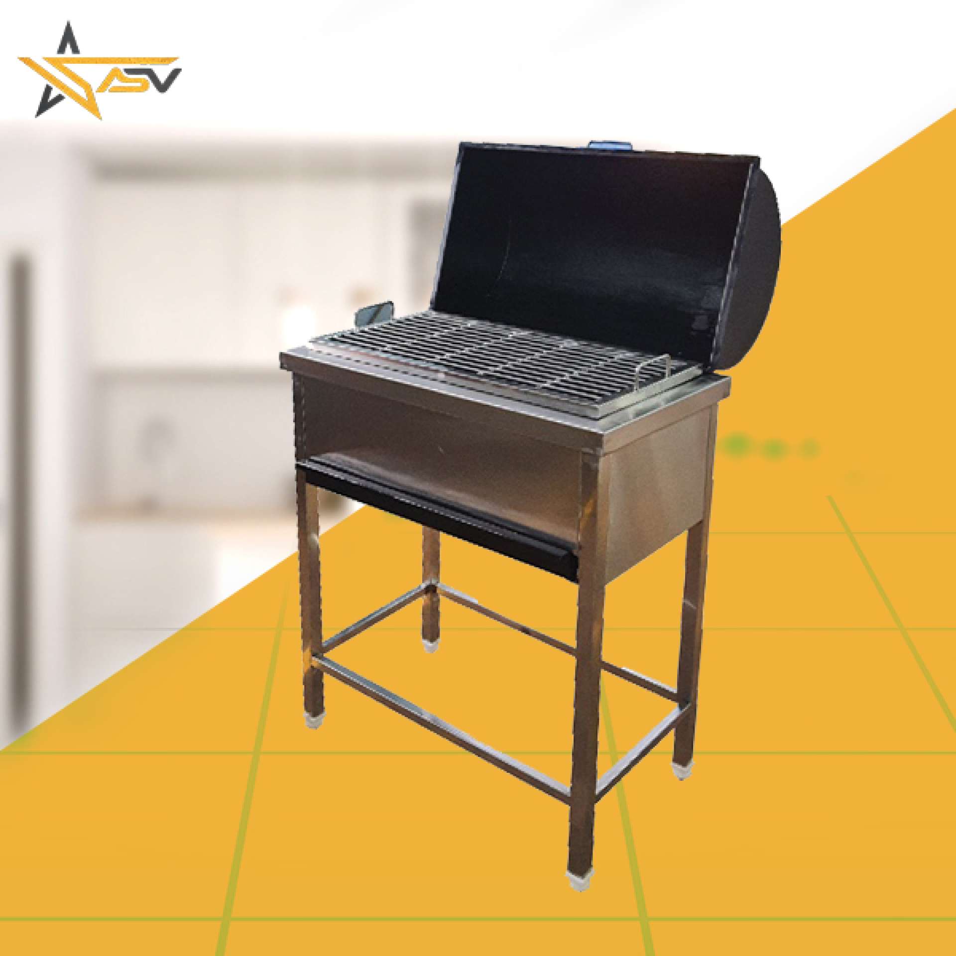 Barbeque With Lid