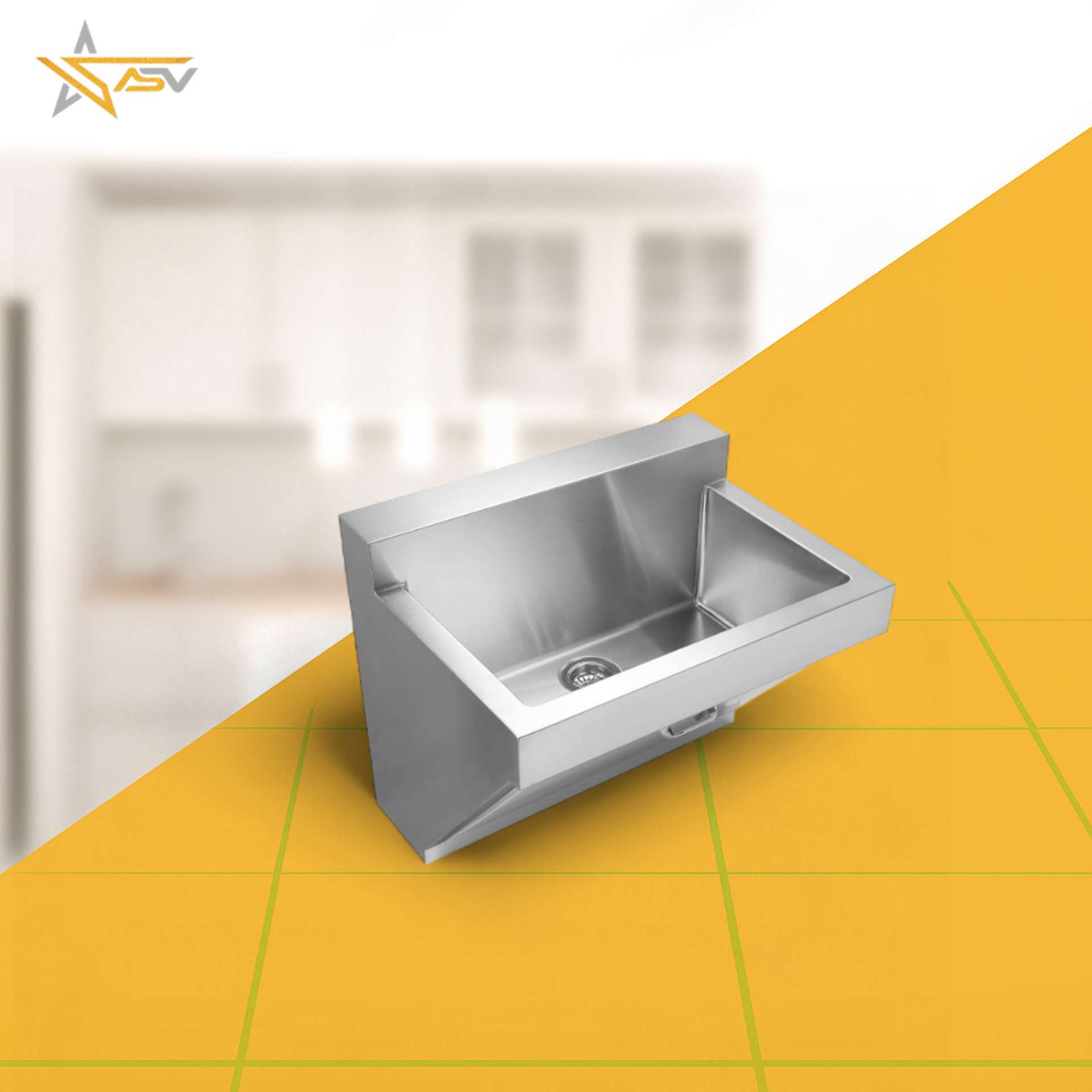 SINGLE SINK WALL MOUNTED