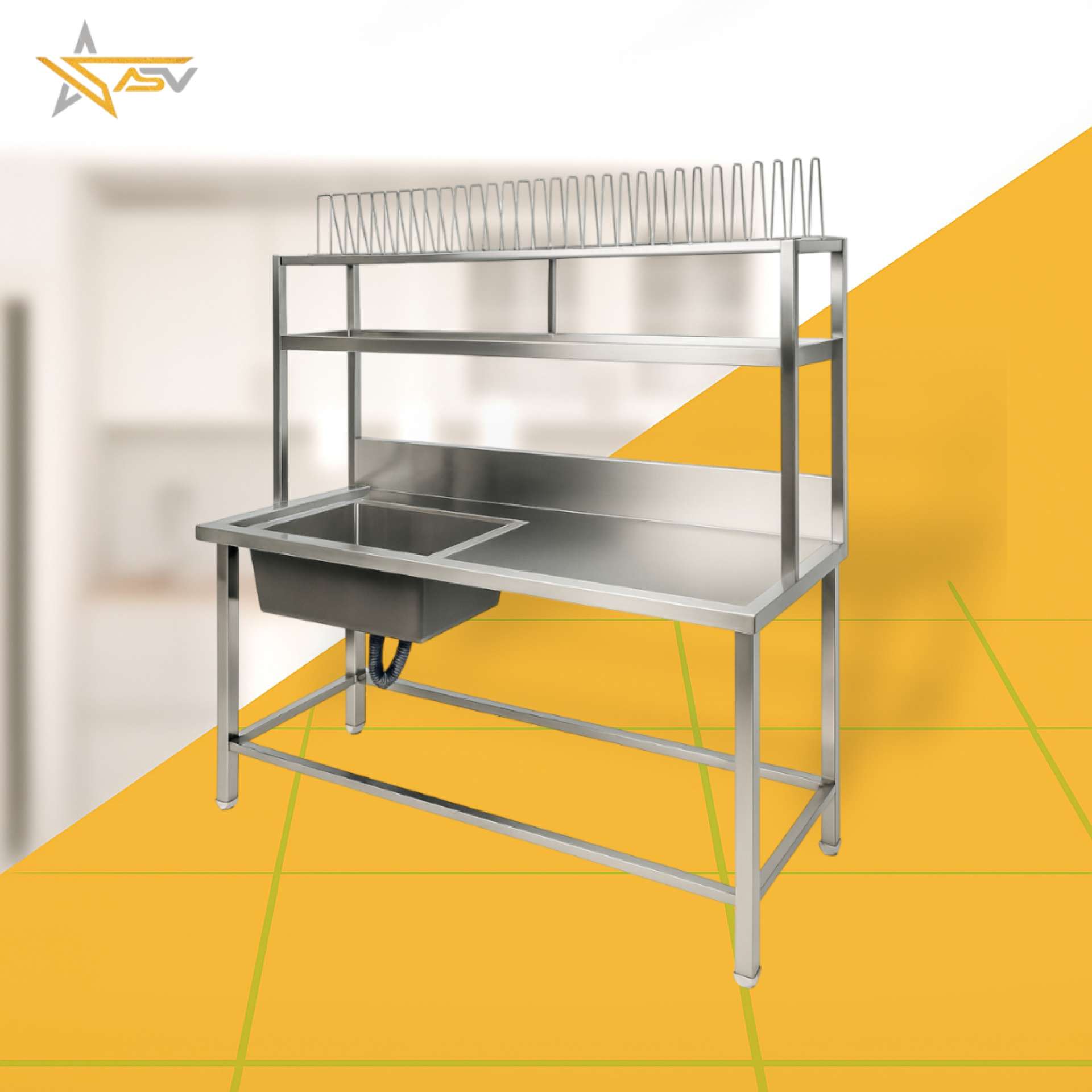 SINK WITH WORK TABLE