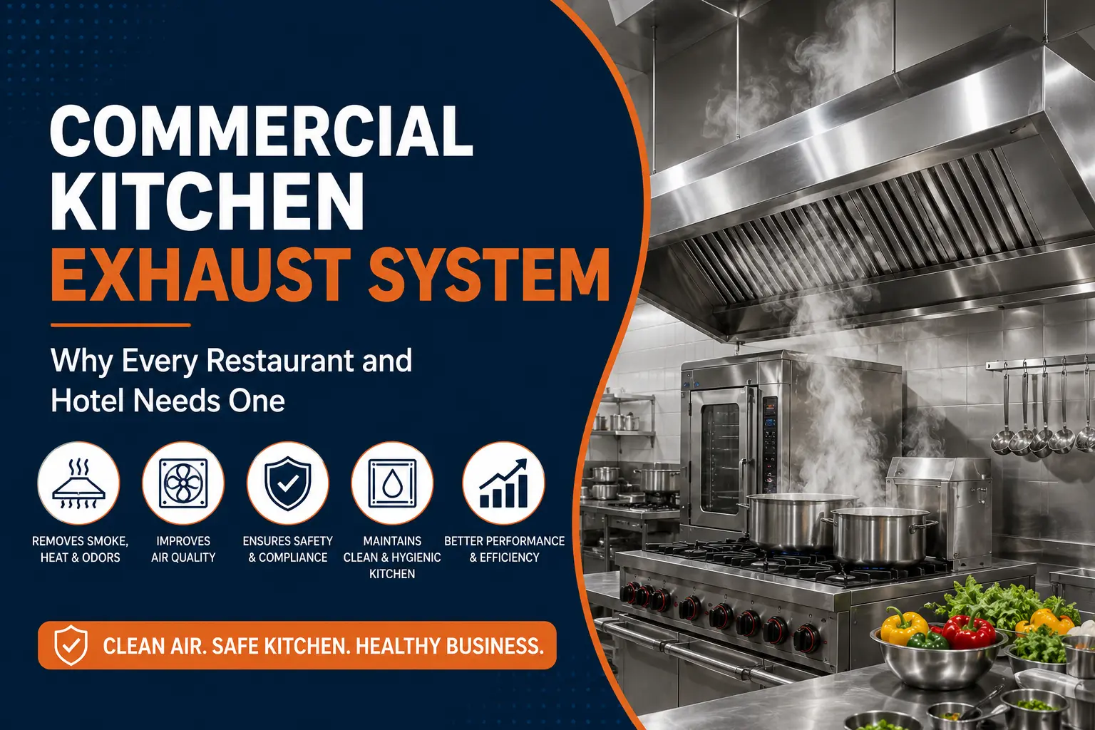Commercial Kitchen Exhaust System - Why Every Restaurant and Hotel Needs One
