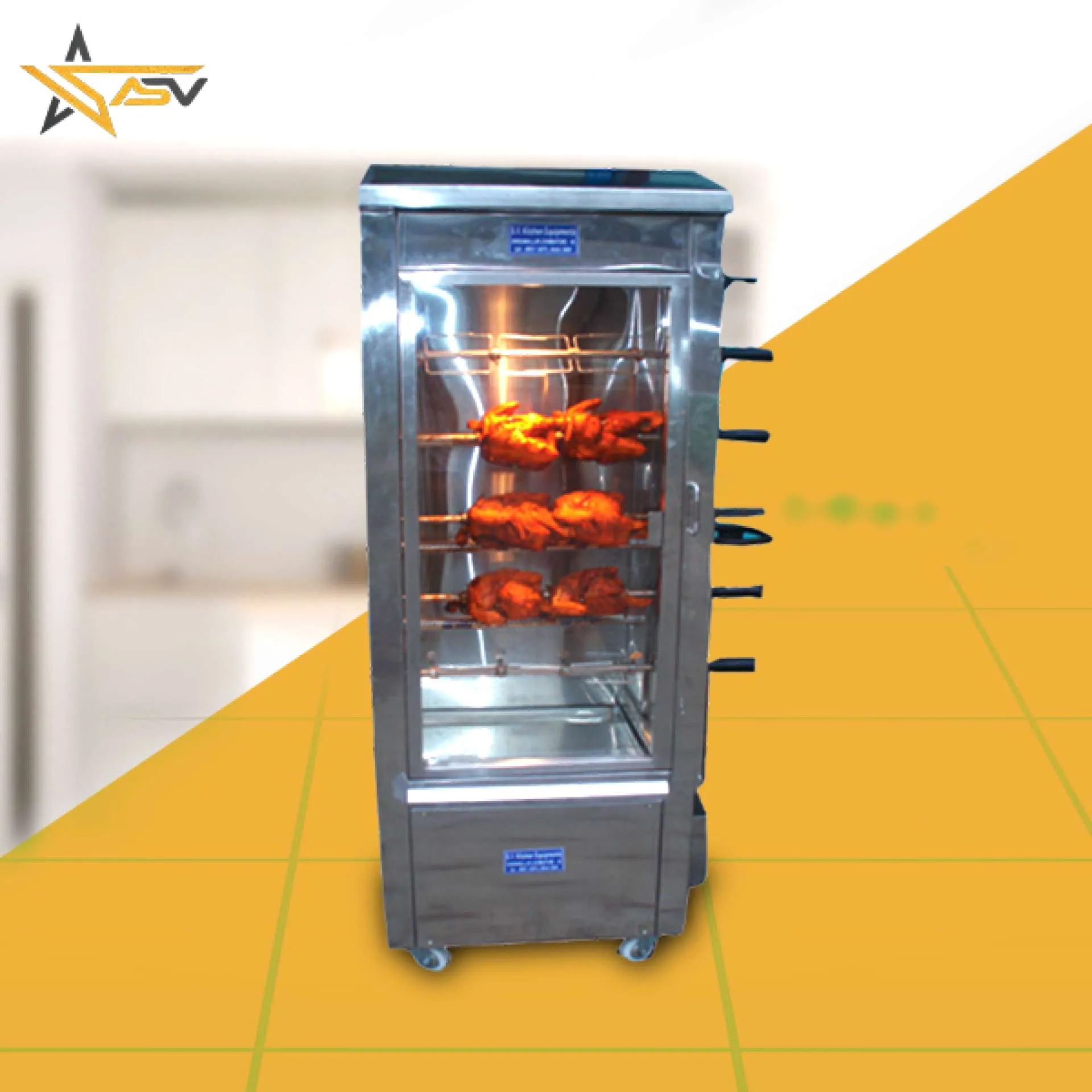 9 BIRDS CHICKEN GRILL MACHINE