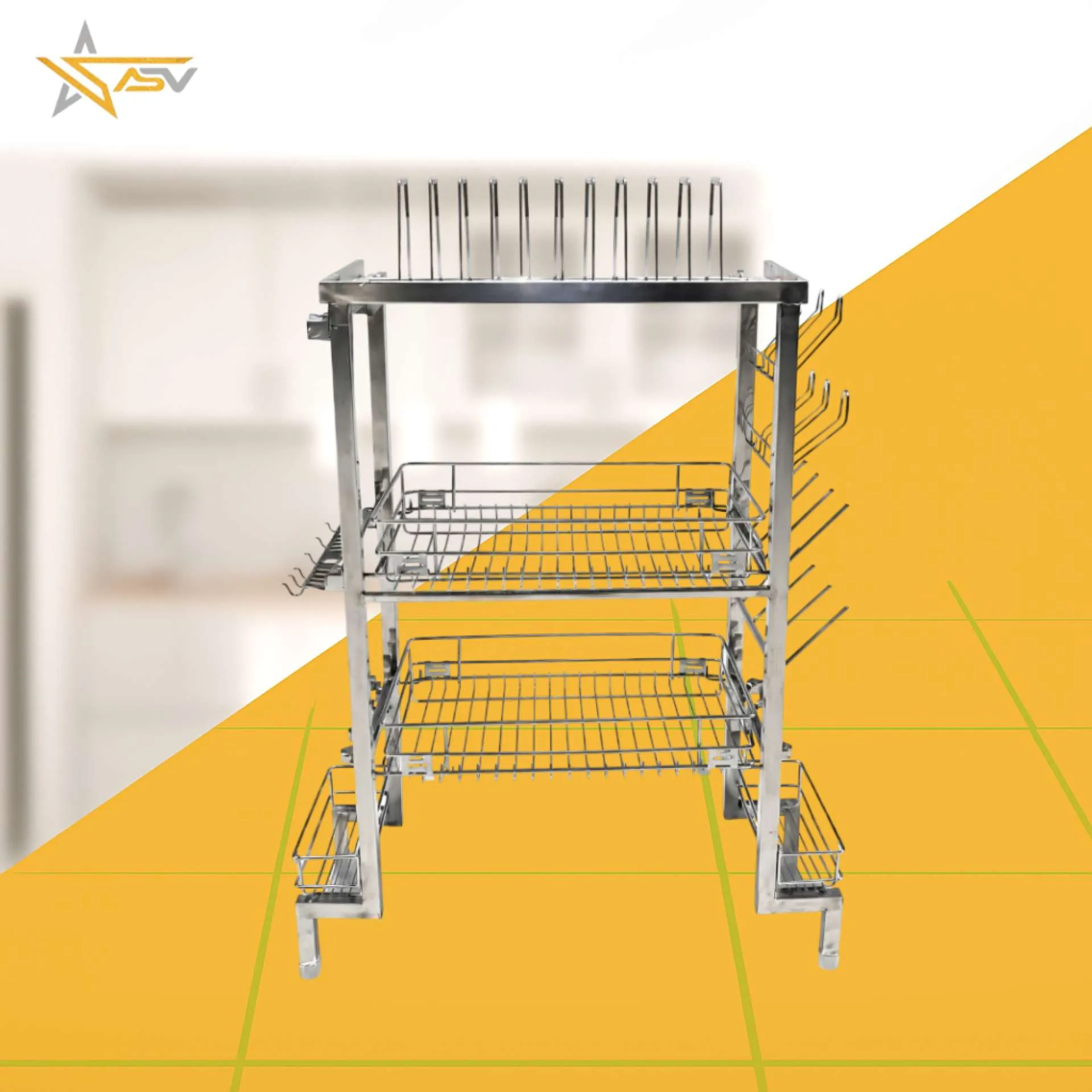 Kitchen Utensil Storage Rack